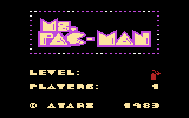 Ms. Pac-Man (1982) (Atari) Screenshot
